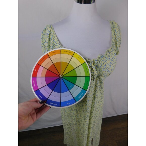 No Boundaries Dress Womens Medium Floral Puff Sleeve Midi Summer Boho Casual - Picture 9 of 12